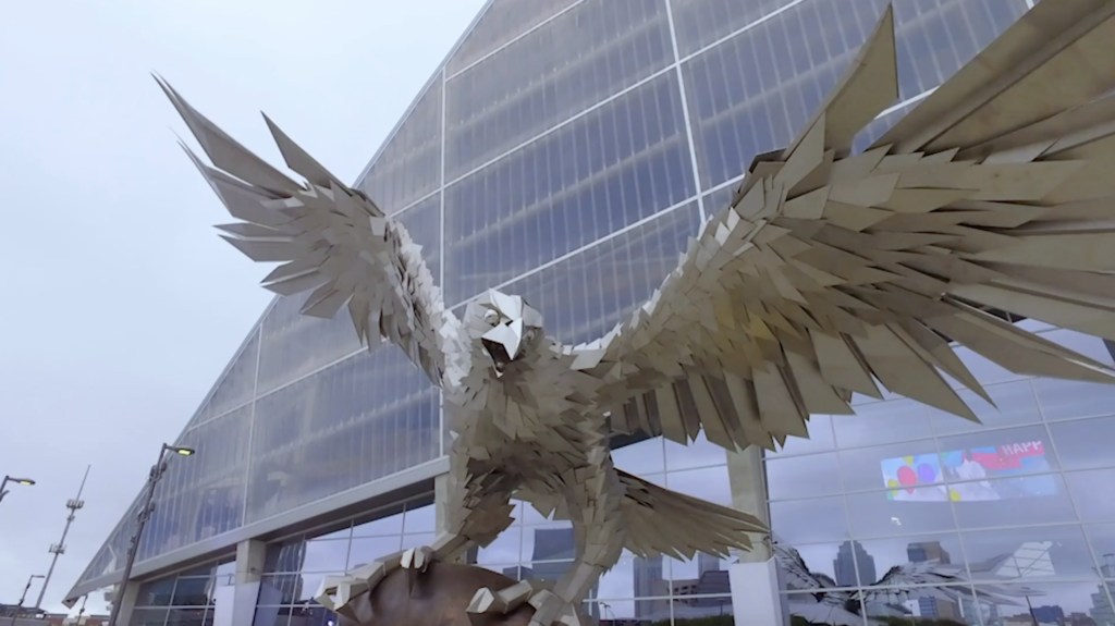 Exterior of Mercedes Benz Stadium