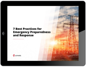 cover page for electric utilities guide on an ipad