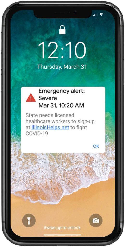 illinois helps cores rms emergency alert screenshot