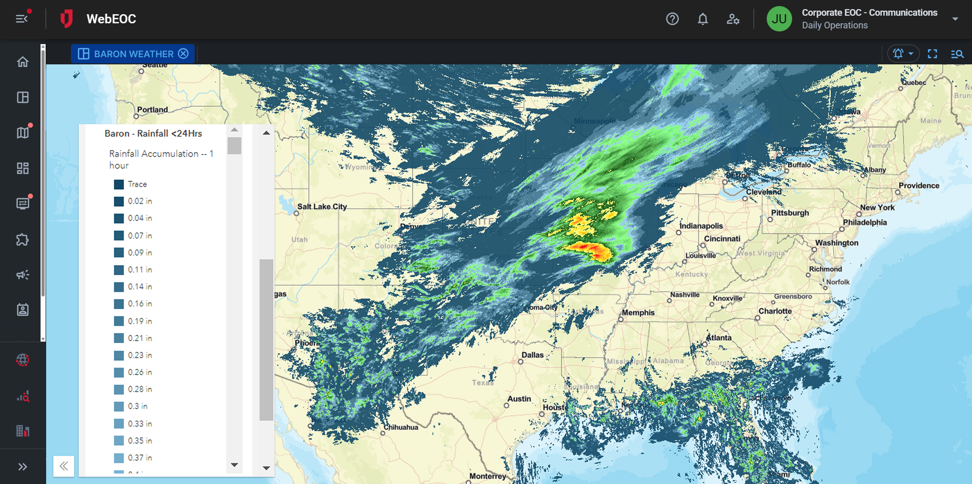 Baron Weather Rainfall