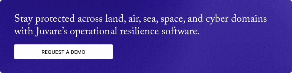 Stay protected across land, air, sea, space, and cyber domains with Juvare’s operational resilience software. Request a demo.