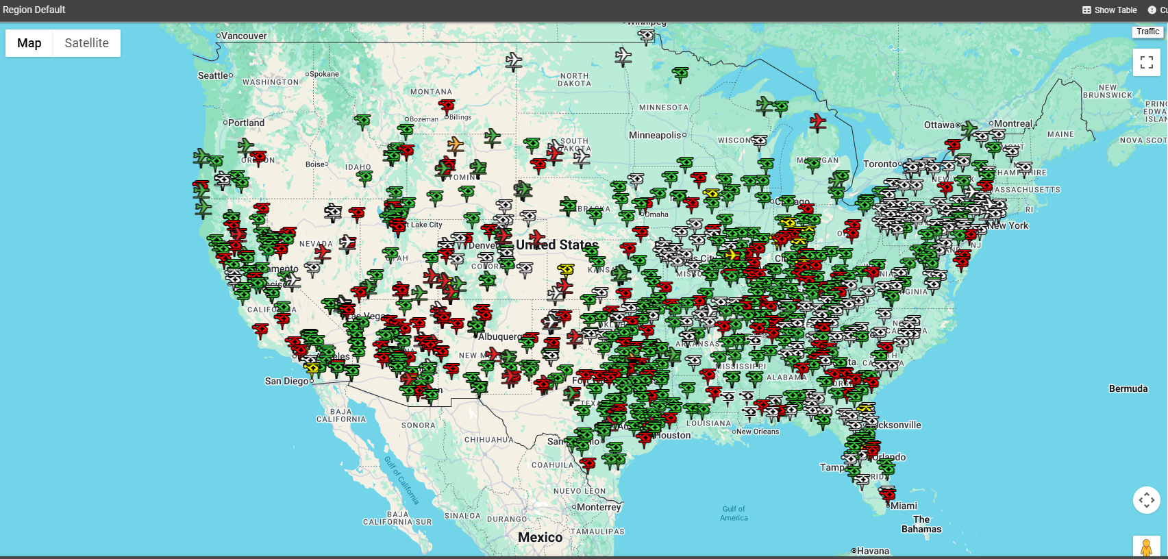 Screenshot of map.