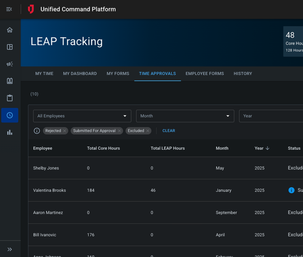 Screenshot of LEAP Tracking.