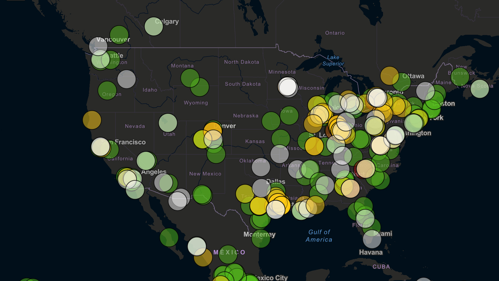 US map.